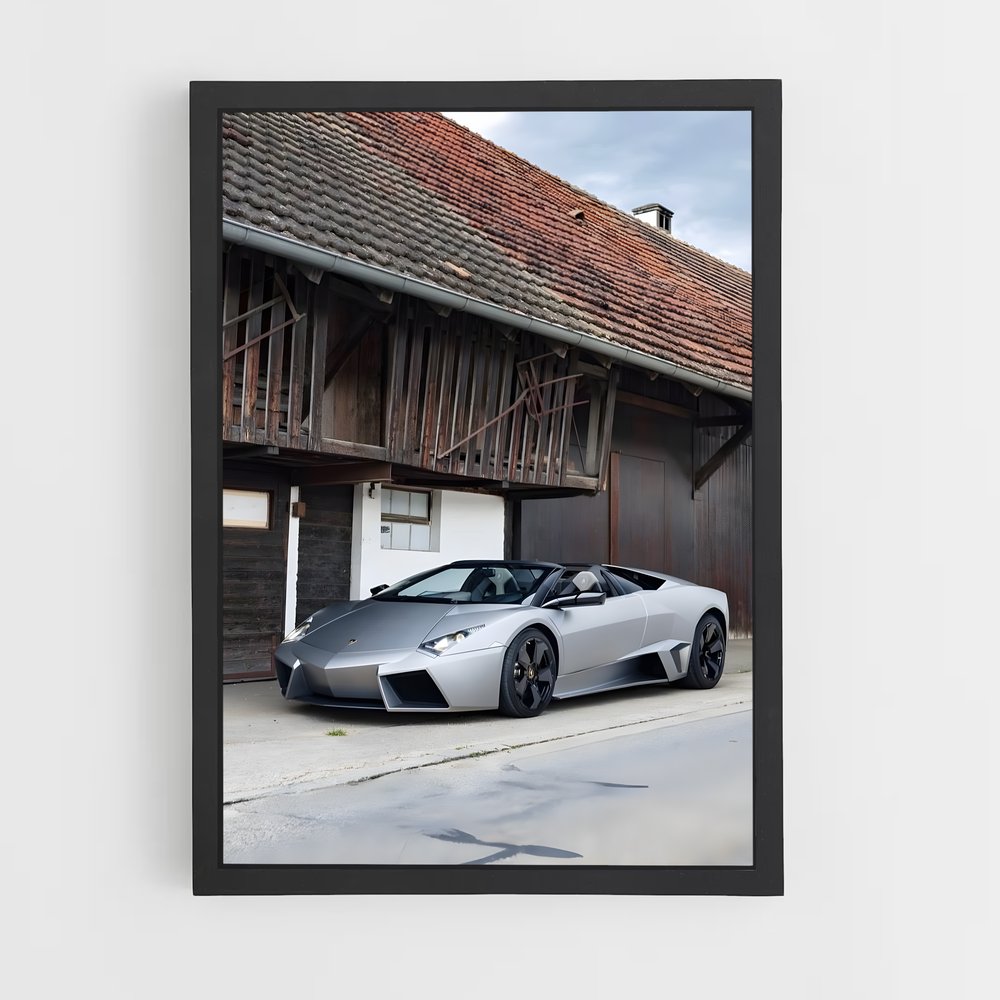 Poster Reventon Silver Dream – affiche Lamborghini (vue 2)